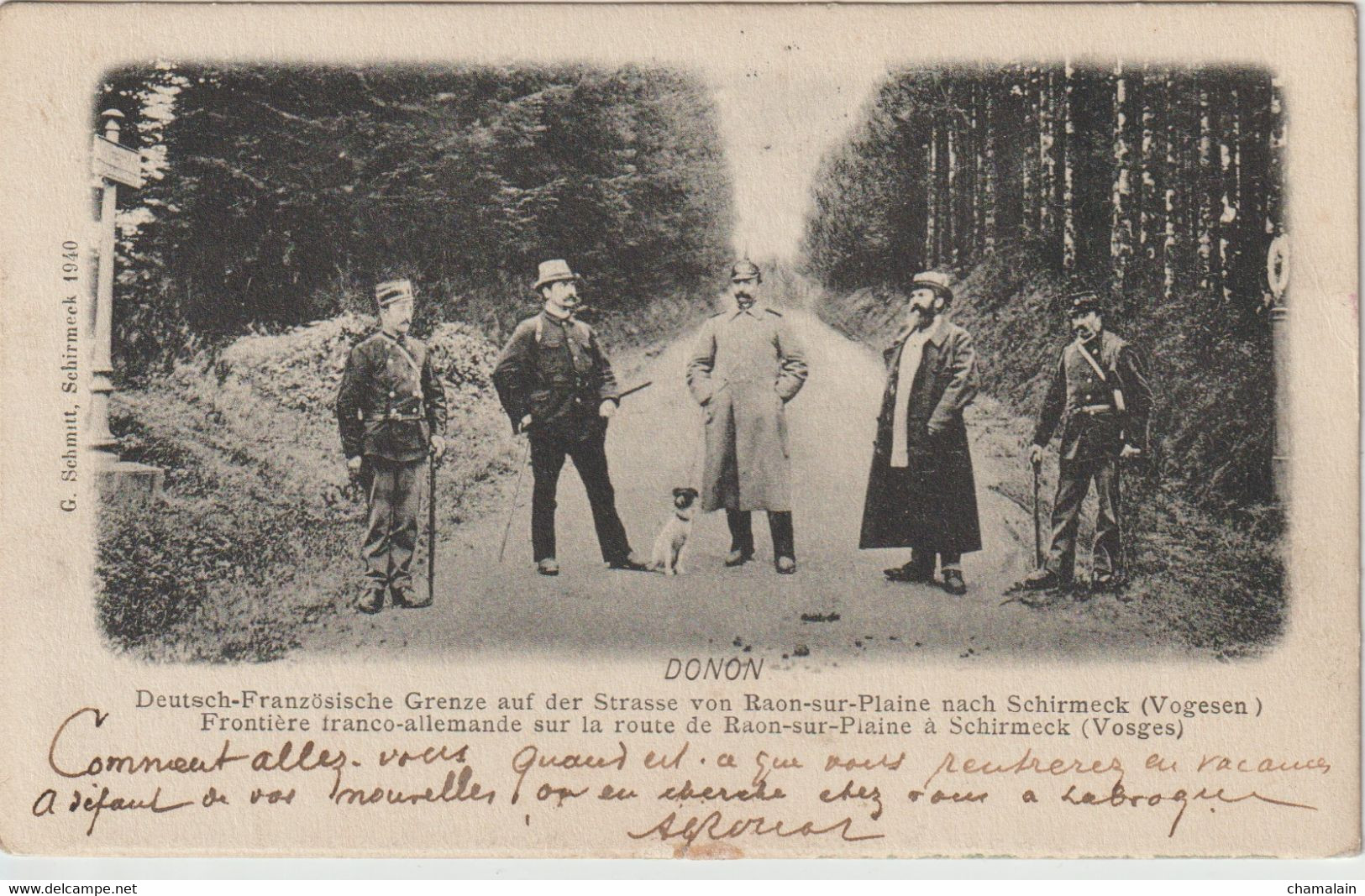 SCHIRMECK - Frontière Franco-Allemande Sur La Route De Raon-sur-Plaine à Schirmeck - Douane