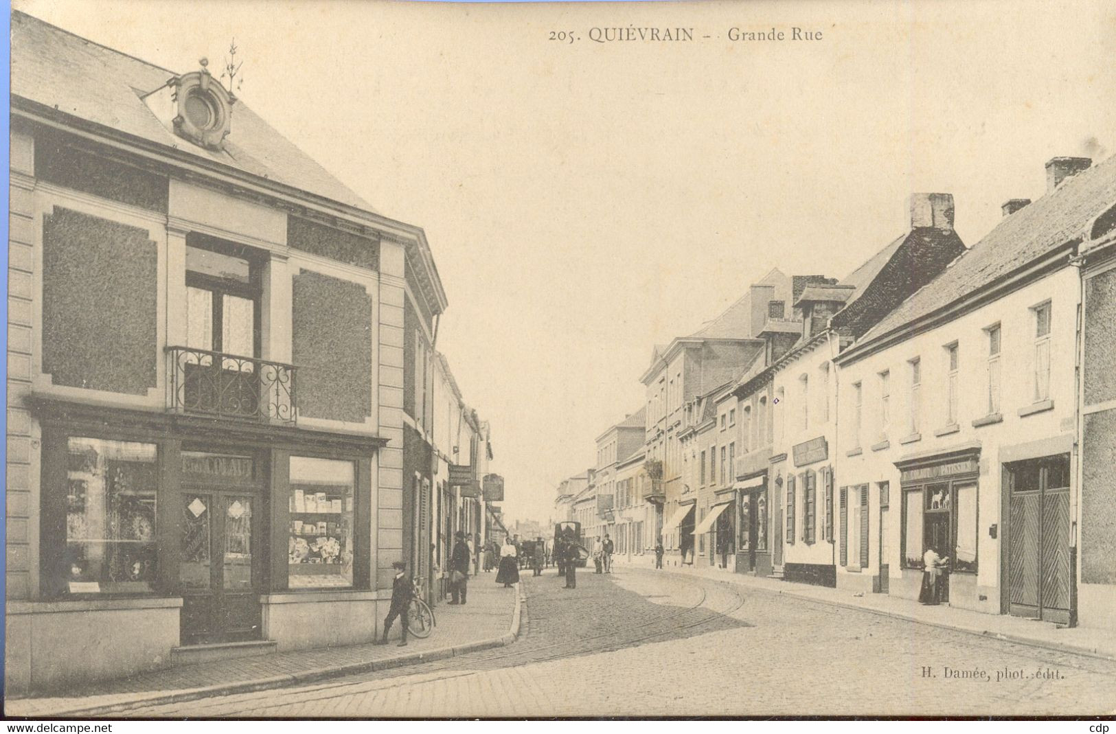 Cpa Quievrain   Magasins  1933 - Quiévrain