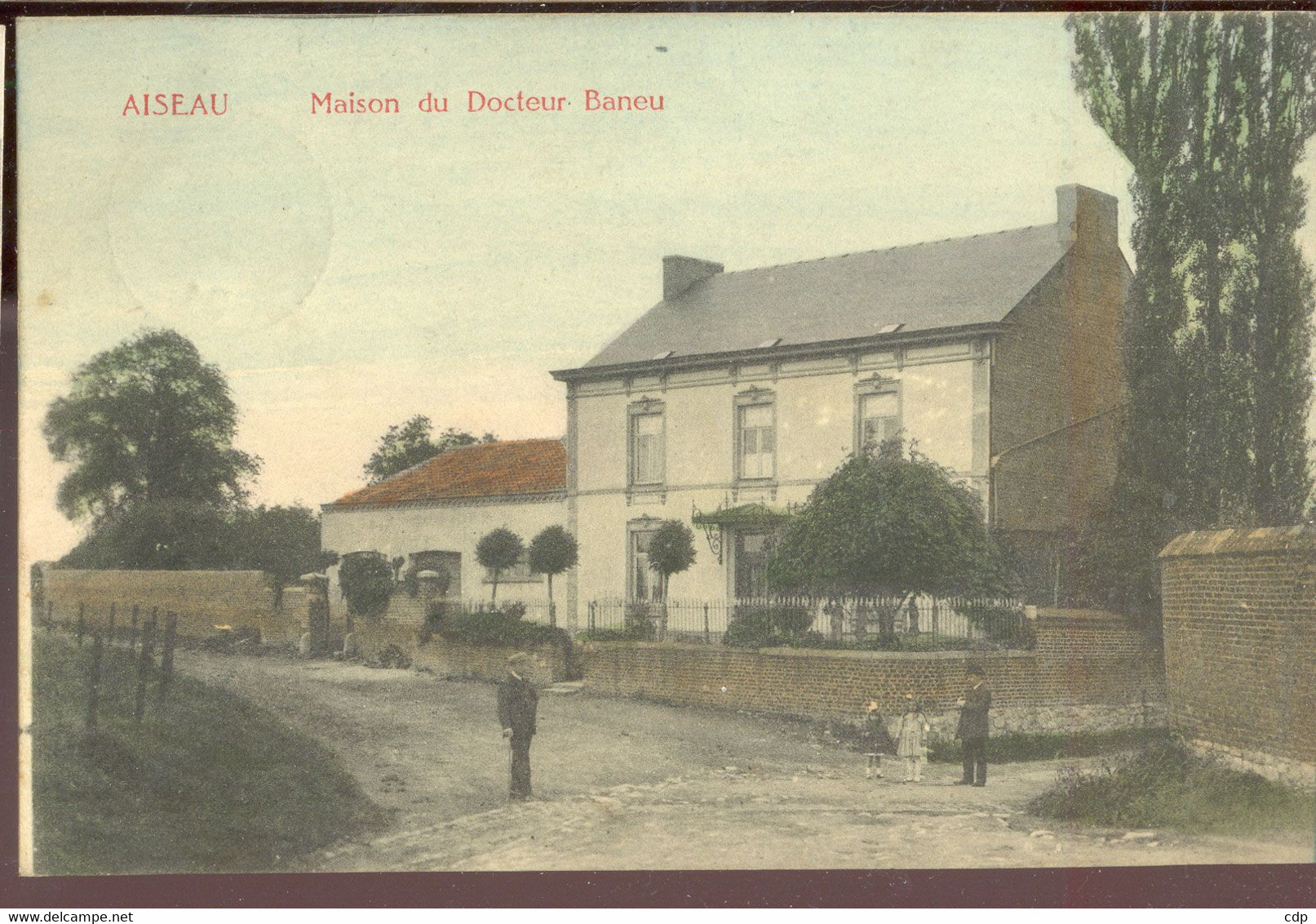 Cpa Aiseau  Maison Du Docteur   1921 - Aiseau-Presles