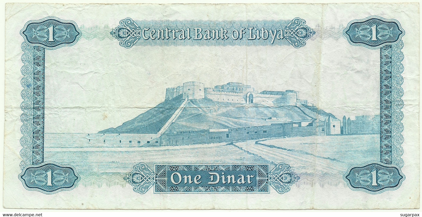 Libya - 1 Dinar - ND ( 1972 ) - Pick 35.b - Sign. 4 - Serie 1 C/21 - Central Bank Of Libya - Libyen