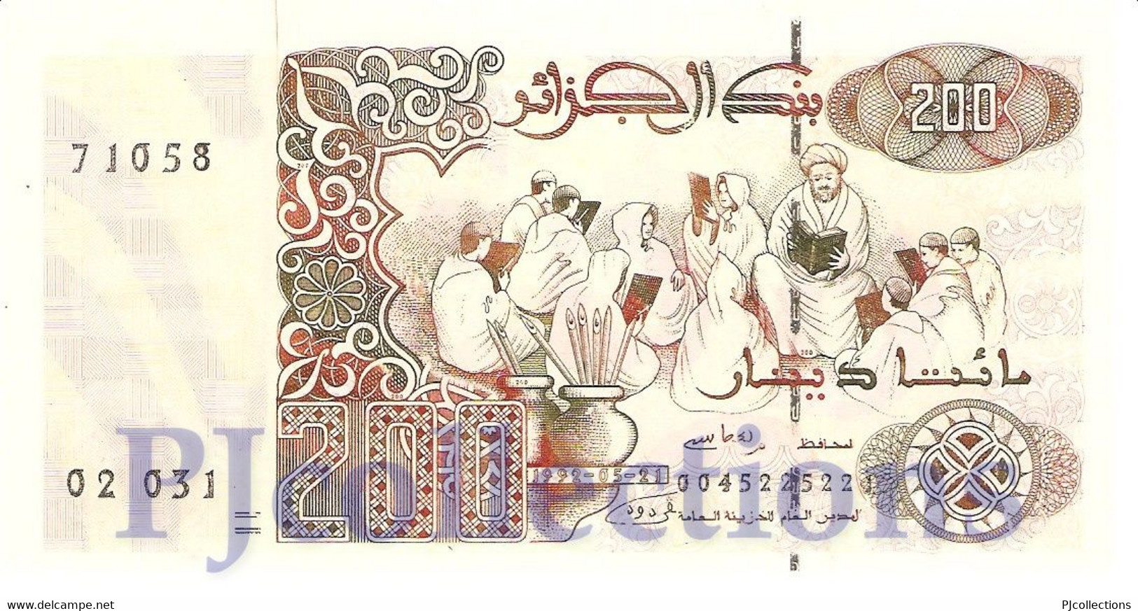 ALGERIA 200 DINARS 1992 PICK 138 UNC - Algerien