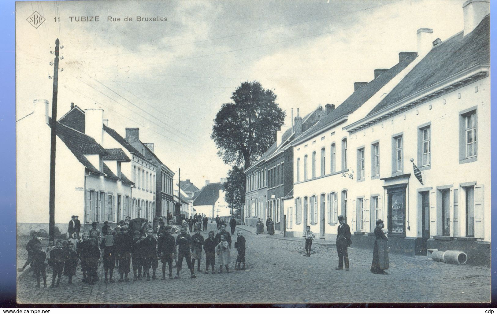 Cpa Bleue Tubize   1911 - Tubize