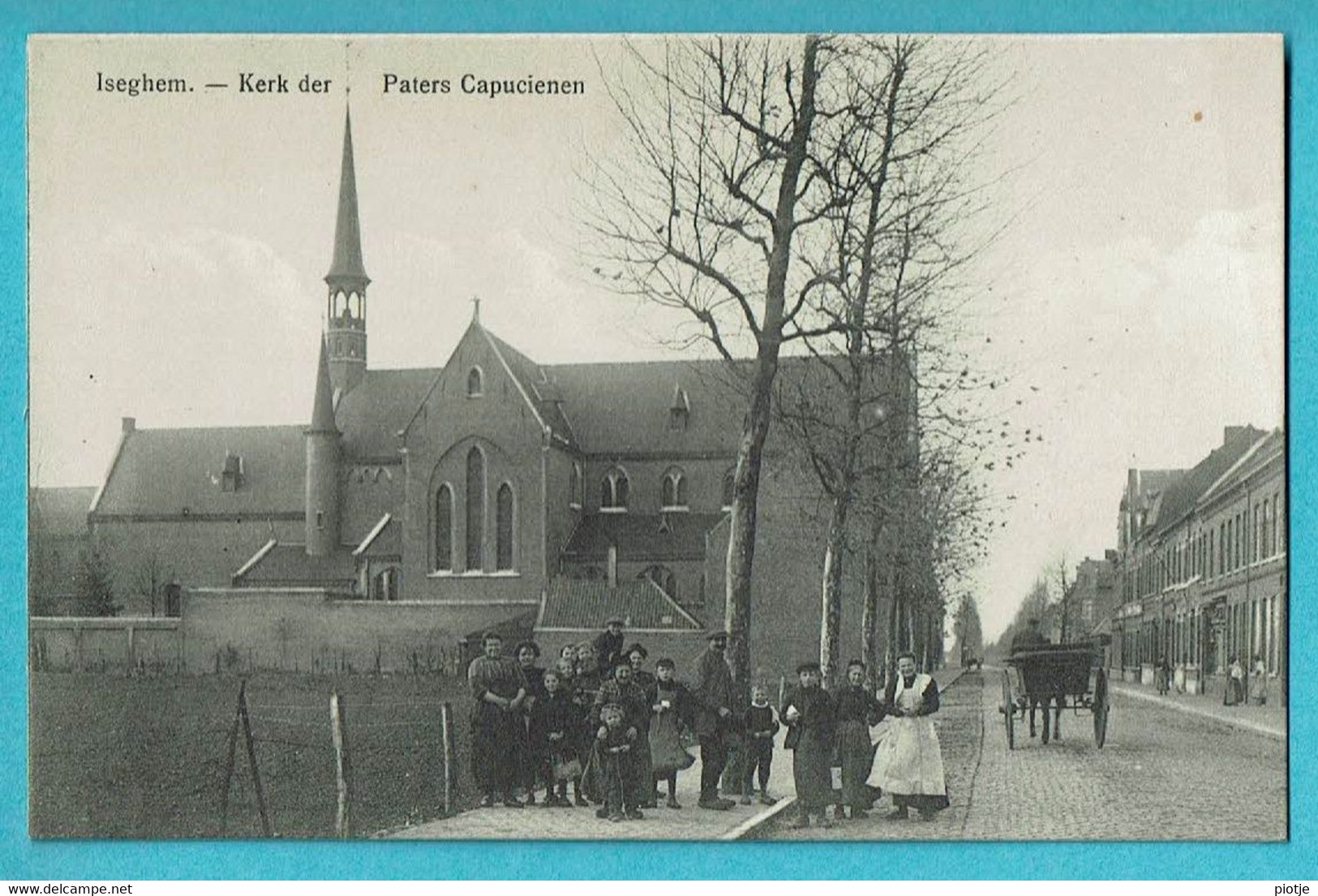 * Izegem - Iseghem (West Vlaanderen) * (Déposé Strobbe - Hoornaert) Kerk Der Paters Capucienen, Animée, église, Old - Izegem