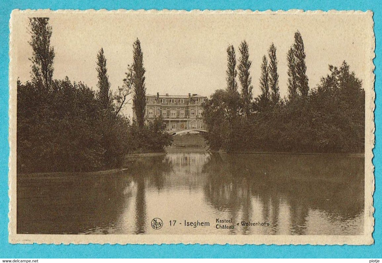 * Izegem - Iseghem (West Vlaanderen) * (Nels, Uitgave Clovis Nonkel, Nr 17) Kasteel Wolvenhof, Chateau, Castle, Schloss - Izegem