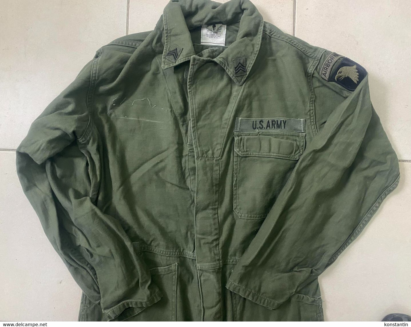 Original US Army Airborne Paratrooper Coveralls Overalls Suit . Pilot ? - Uniformes