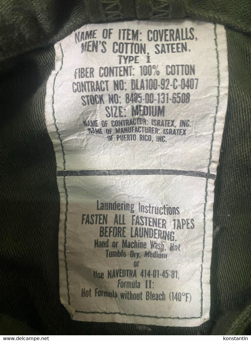 Original US Army Airborne Paratrooper Coveralls Overalls Suit . Pilot ?