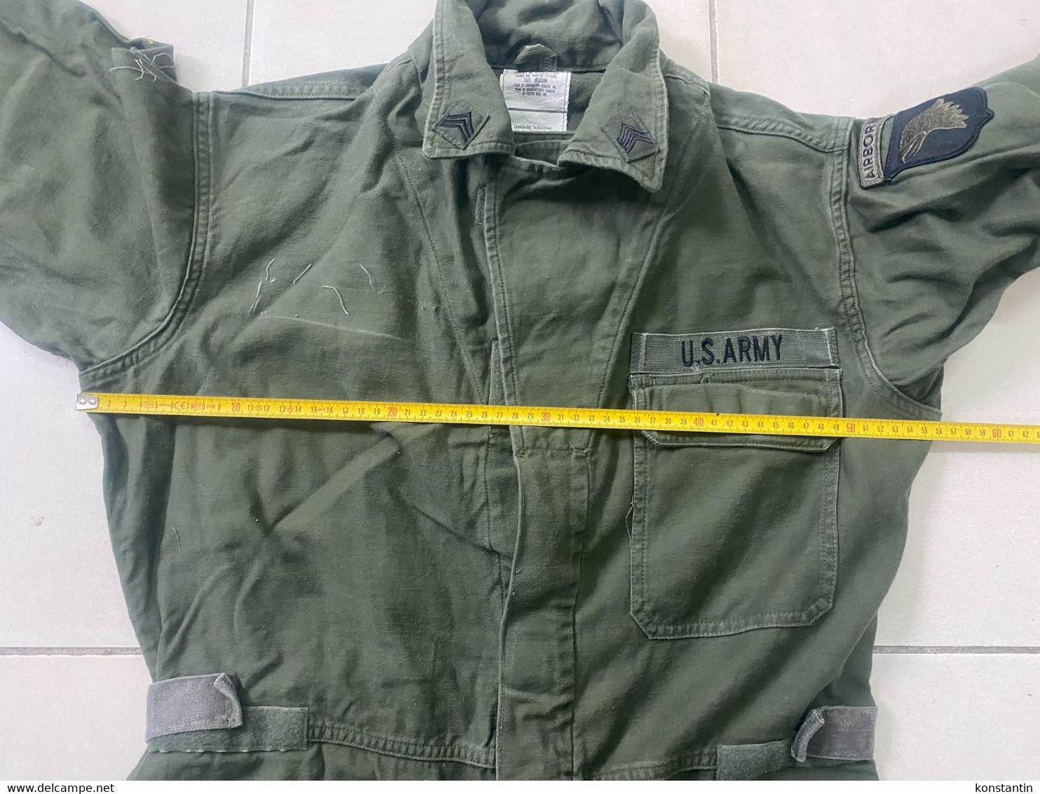 Original US Army Airborne Paratrooper Coveralls Overalls Suit . Pilot ?