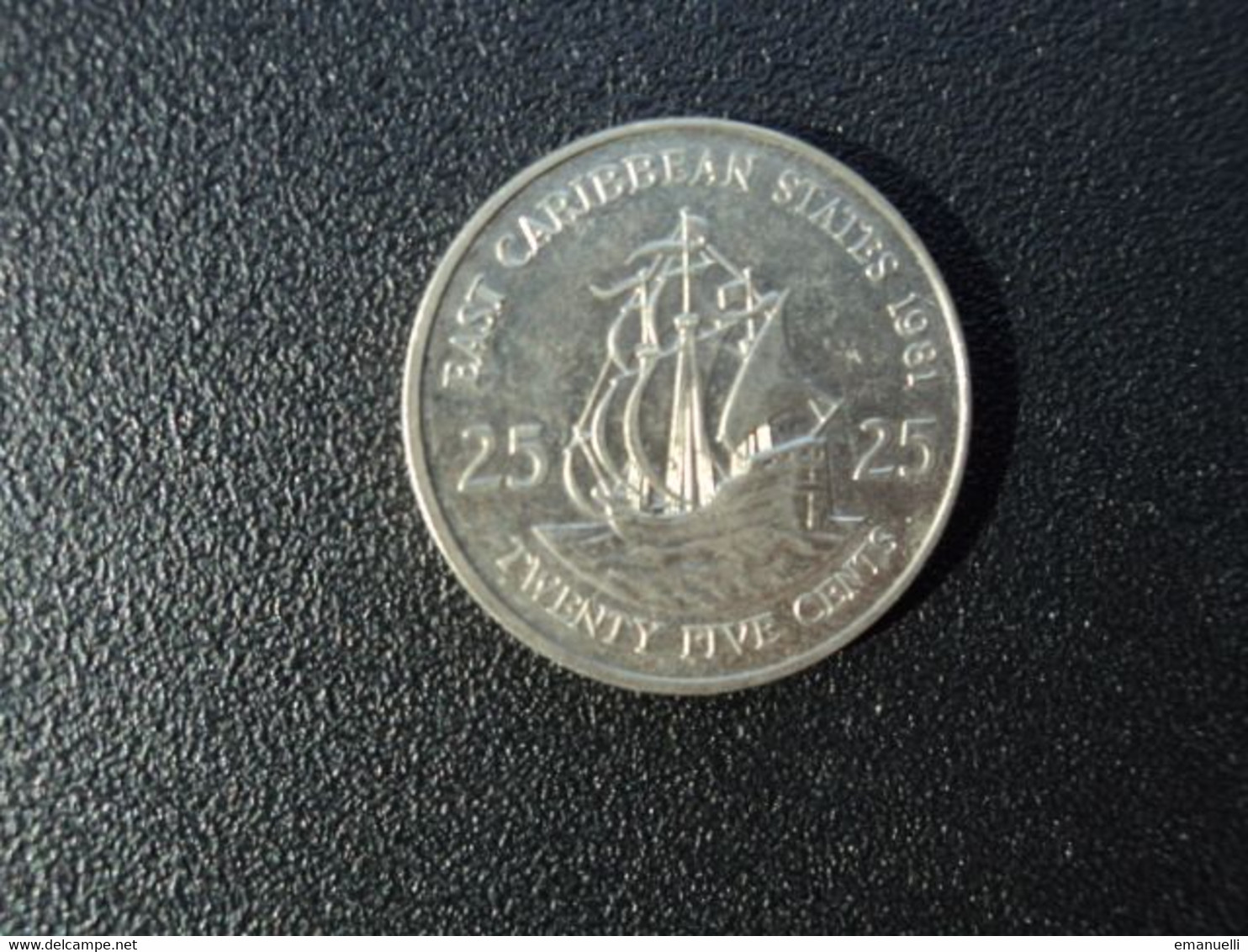 CARAÏBES ORIENTALES * : 25 CENTS   1981    KM 14      SUP++ - East Caribbean States