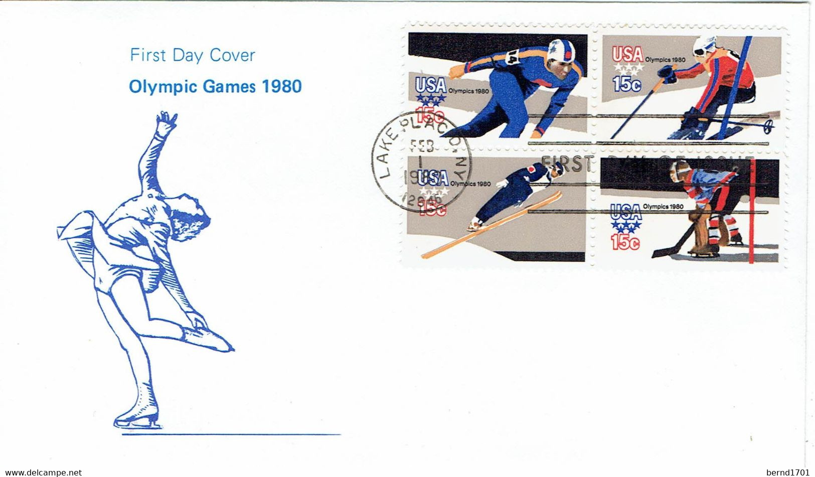 USA - MI-Nr 1411/1414 Zdr FDC (W693) - 1971-1980