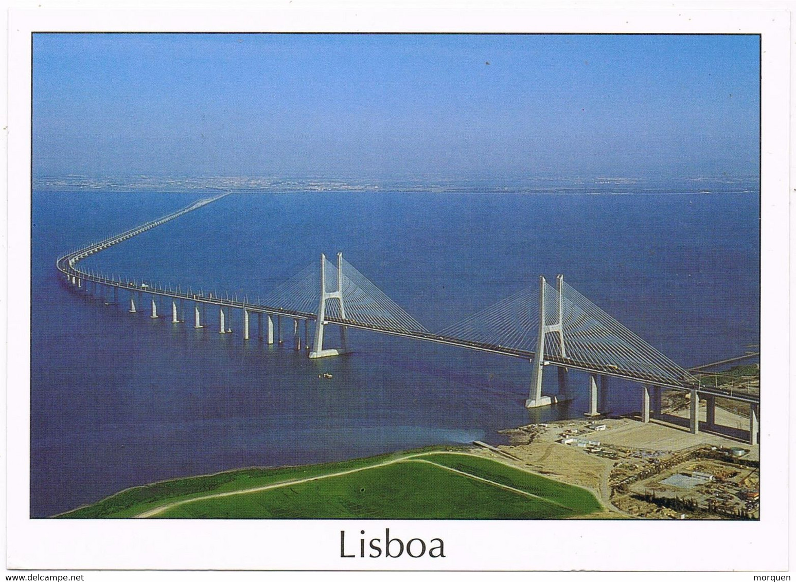 49025. Postal Aerea CASCAIS (Portugal) 1999. Vista Puente Vasco De Gama De LISBOA - Cartas & Documentos