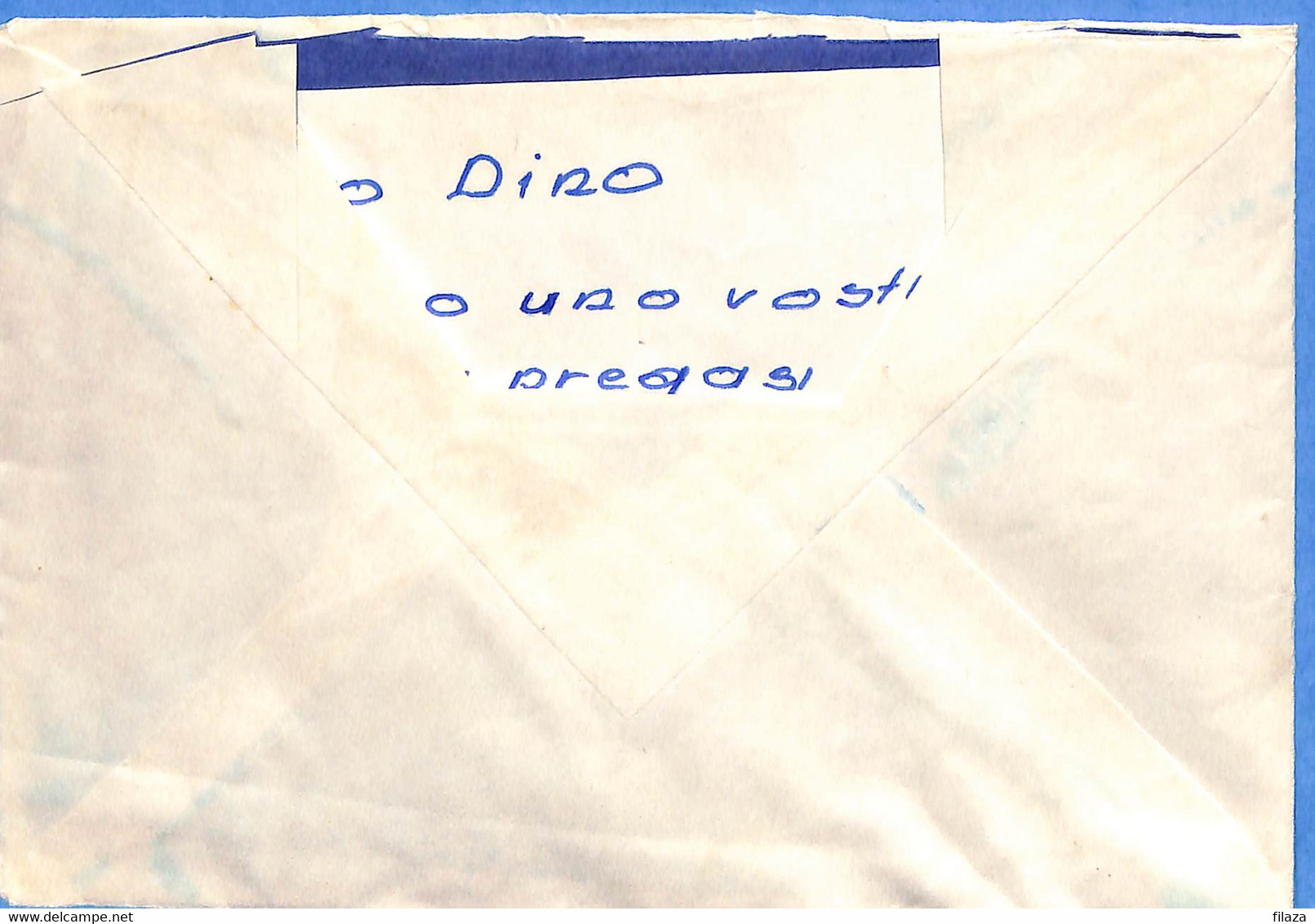 Lettre : Romania To Italy Singer DINO L00081 - Covers & Documents