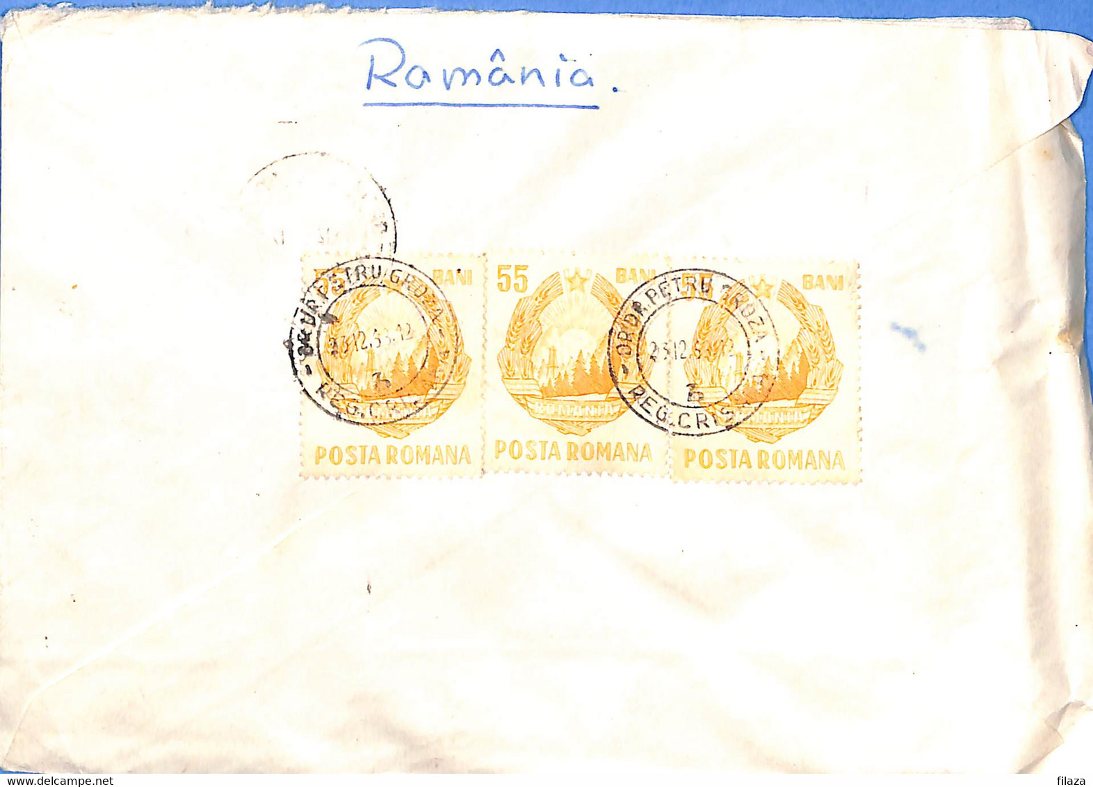 Lettre : Romania To Italy Singer DINO L00084 - Brieven En Documenten