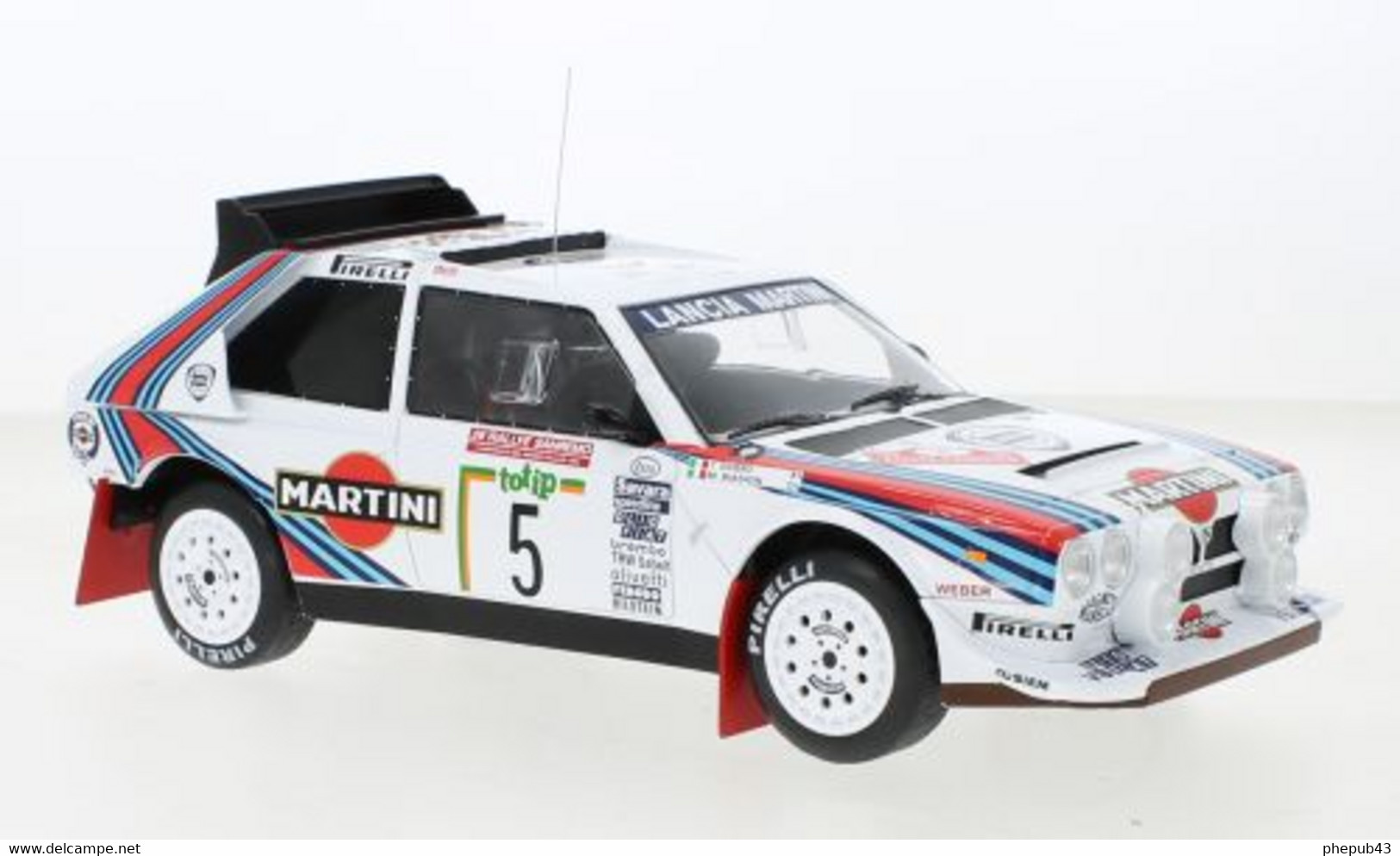 Lancia Delta S4 - Martini - Miki Biasion/T. Siviero - Rallye San Remo 1986 #5 - Ixo (1:18) - Ixo