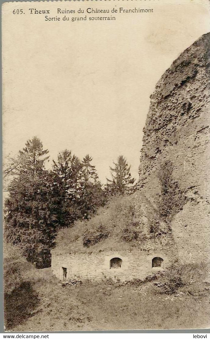 THEUX « Ruines Du Château De Franchimont – Sortie Du Grand Souterrain » - Ed. Hayet – Faymonville, Lambermont - Theux