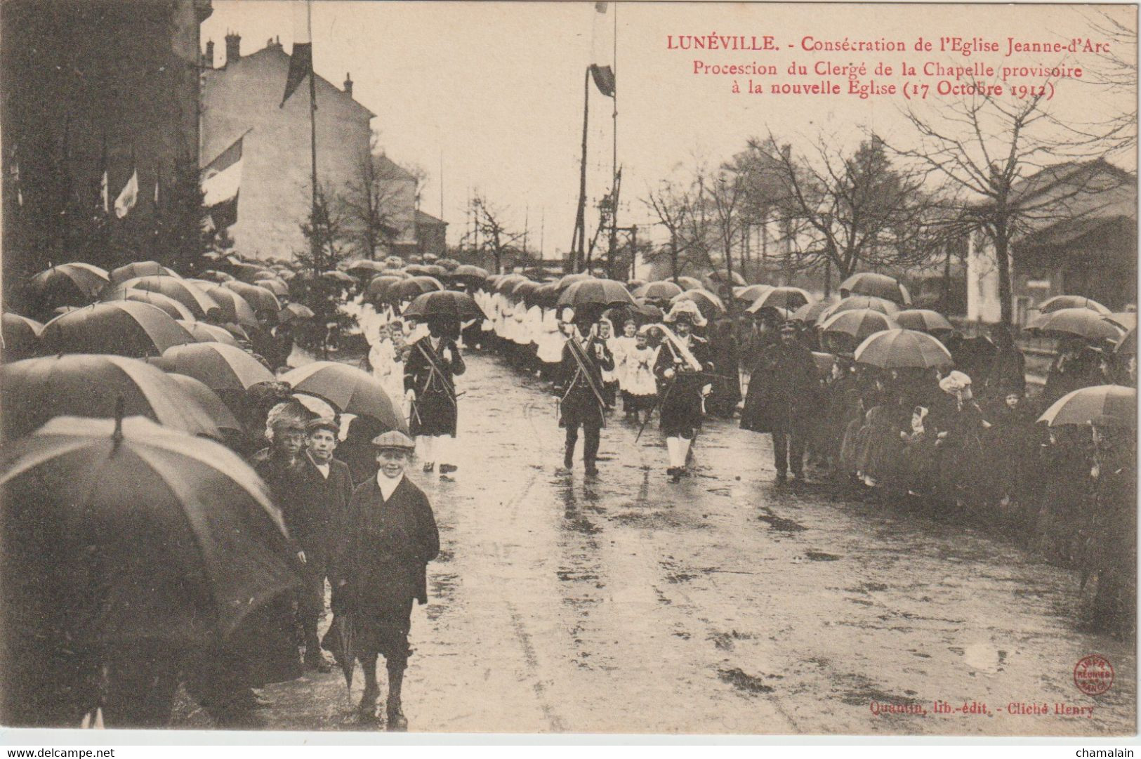 LUNEVILLE - Consécration De L'Eglise Jeanne D'Arc 17 Octobre 1912 - Inwijdingen