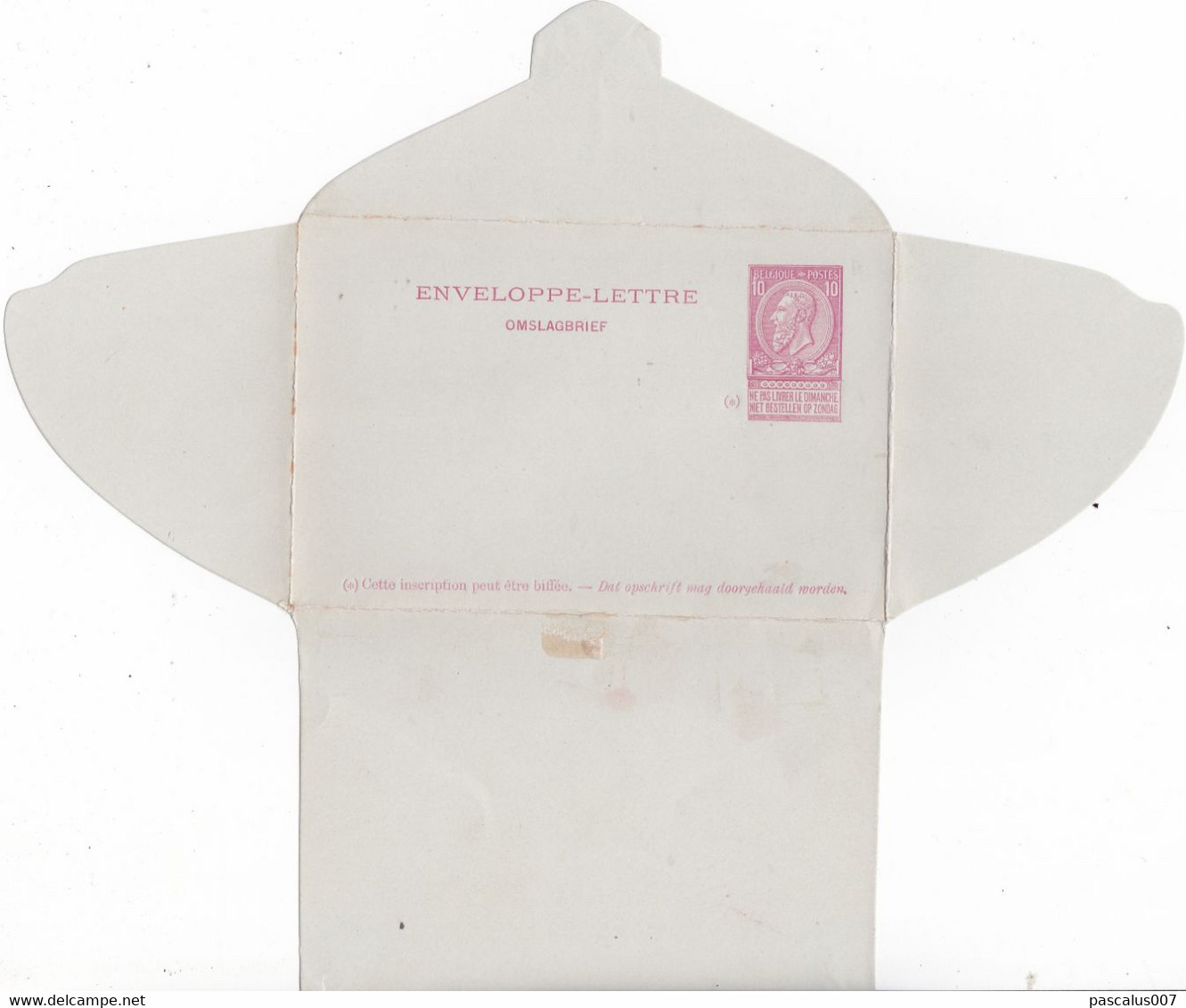 B01-419 Enveloppe-Lettre Vierge Entier Postal N° 2a - Enveloppes-lettres