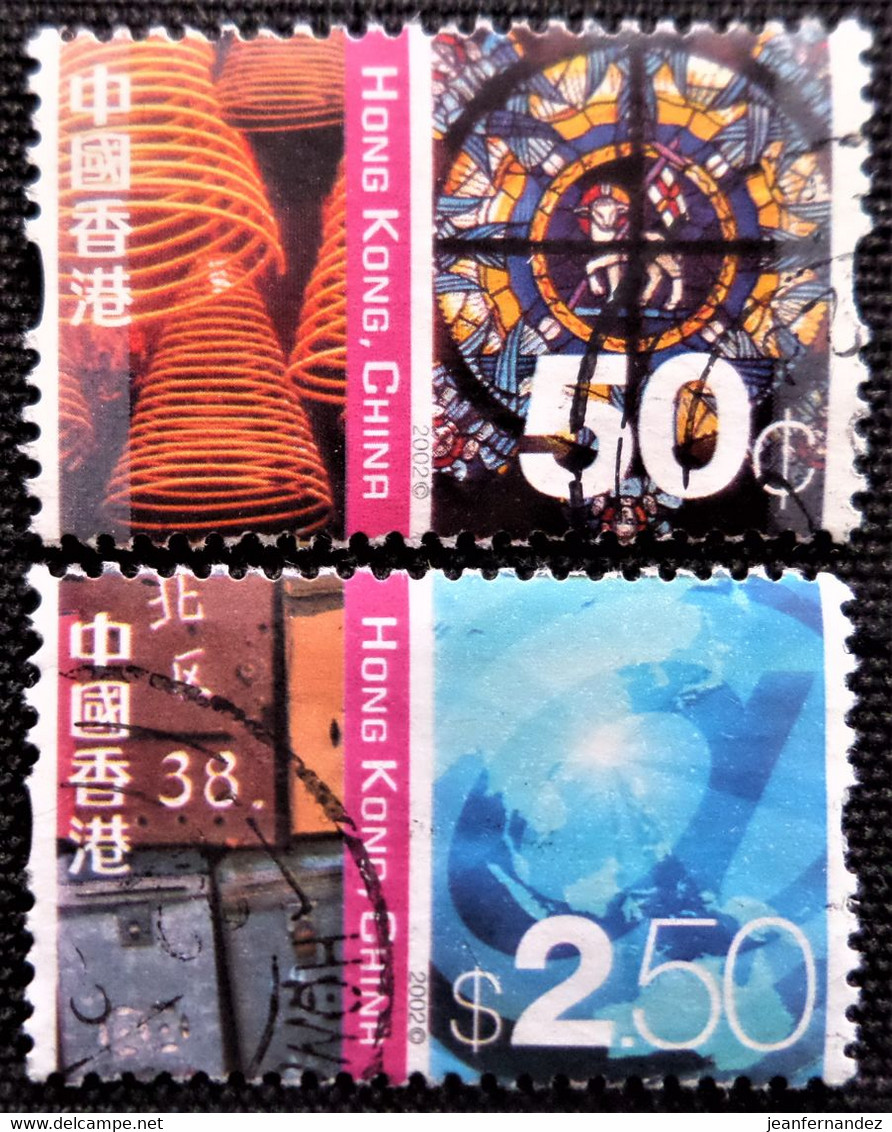 Hong Kong 2002 Cultural Diversity Stampworld N° 1090 Et 1097 - Gebraucht