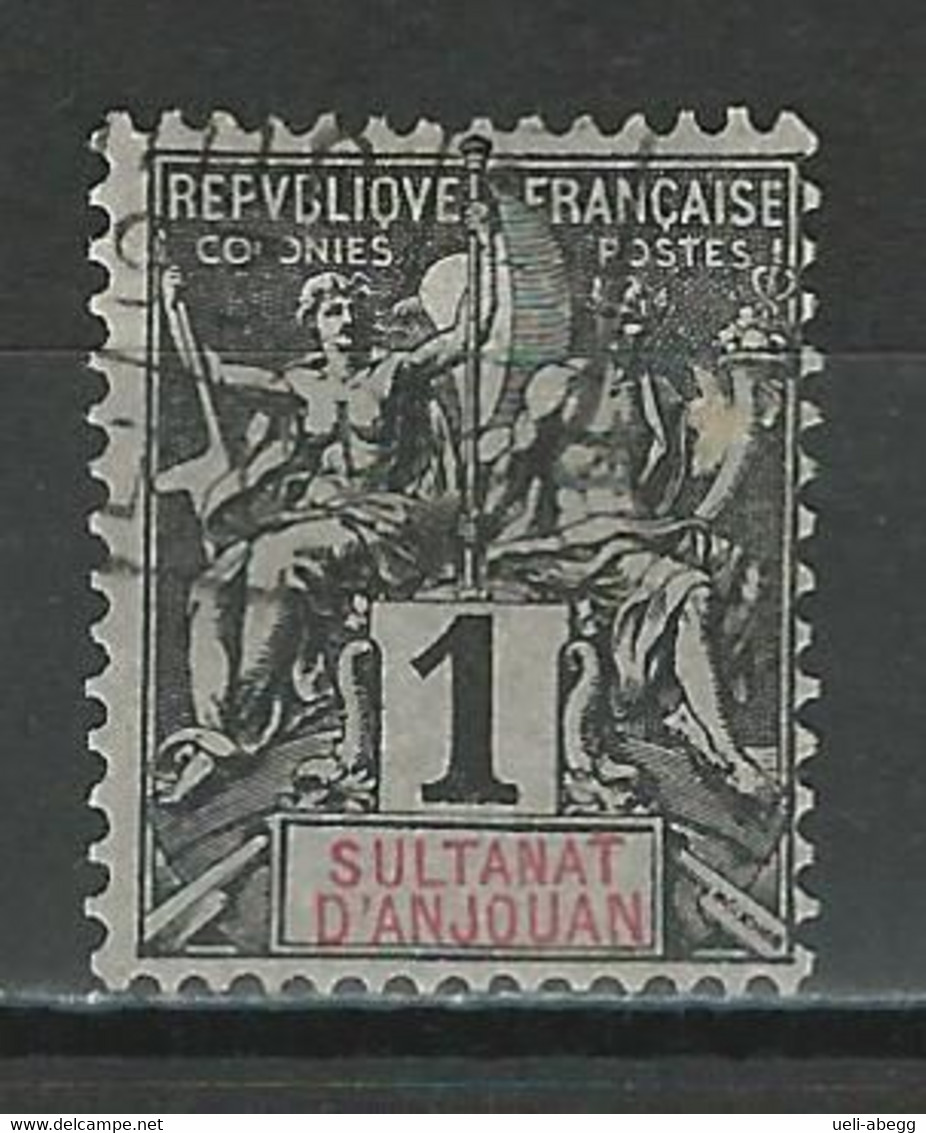 Anjouan Yv. 1, Mi 1 O - Used Stamps