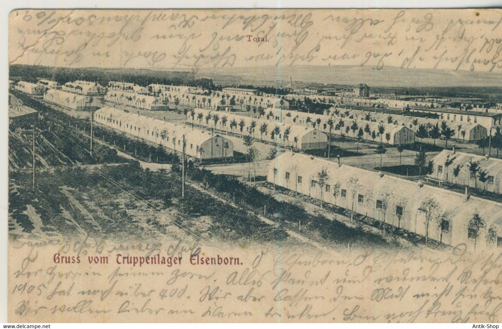 Gruss Vom Truppenlager Elsenborn -  Von 1905 (58852) - Elsenborn (camp)