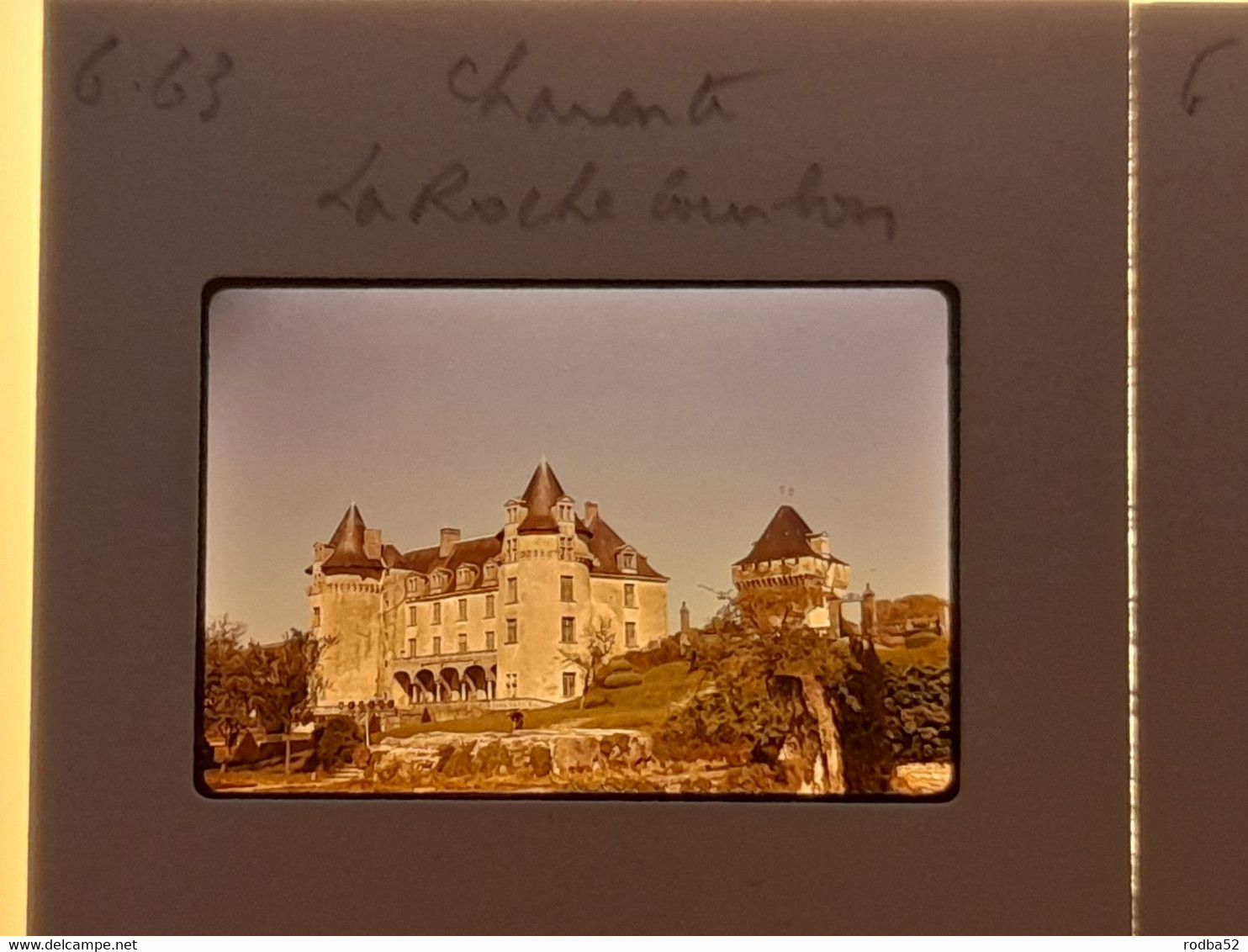 Lot De 7 Diapositives- Chateau De La Roche Courbon Charente - Diapositives