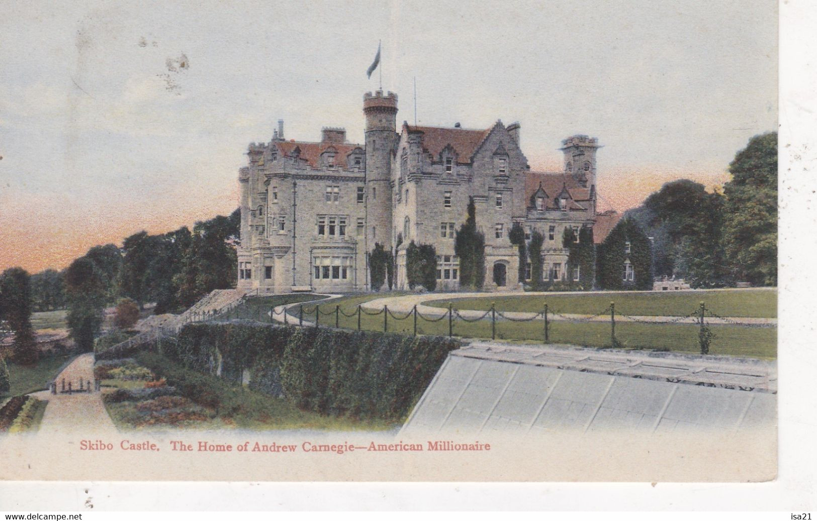 Carte Postale: Ecosse: Château De Skibo, Skibo Castle; The Home Of Andrew Carnegie - American Millionaire. - Sutherland
