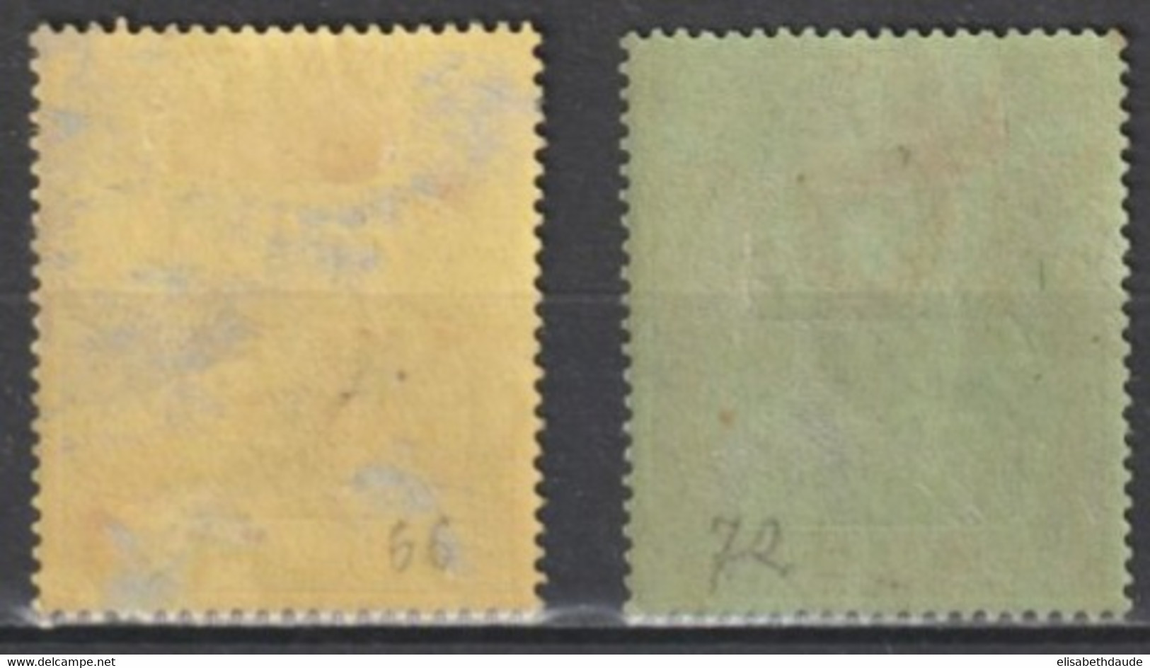 STE HELENE - 1922/23 - YVERT N°66 (FIL. CA) * MH (LEGERES ADHERENCES PAPIER) + 72 * MLH - COTE = 66 EUR - BATEAUX - Saint Helena Island
