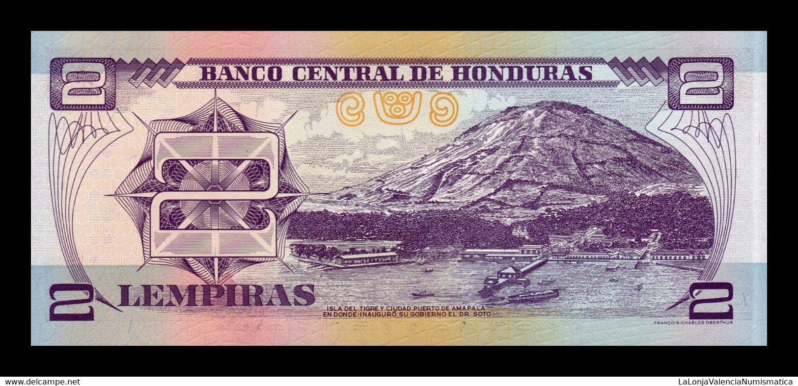 Honduras 2 Lempiras 2004 Pick 80Ae Sc Unc - Honduras