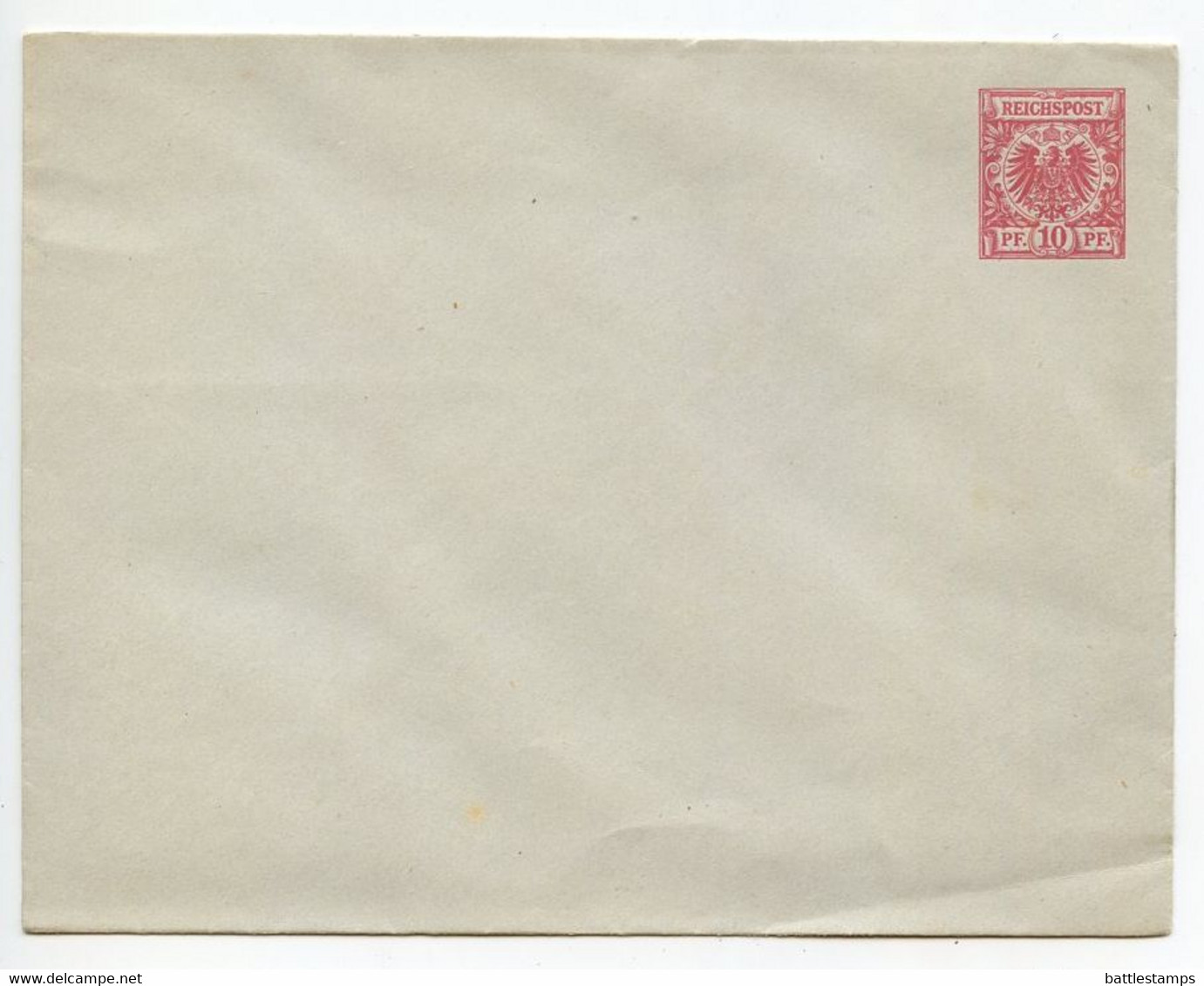 Germany 1890's 2 Different Mint 10pf Imperial Eagle Postal Envelopes - Briefe