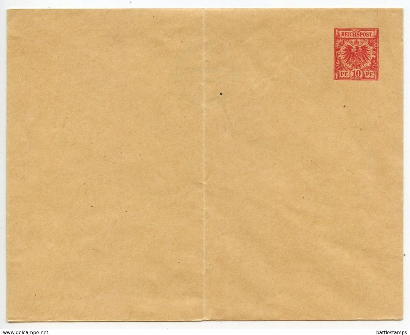 Germany 1890's 2 Different Mint 10pf Imperial Eagle Postal Envelopes - Enveloppes