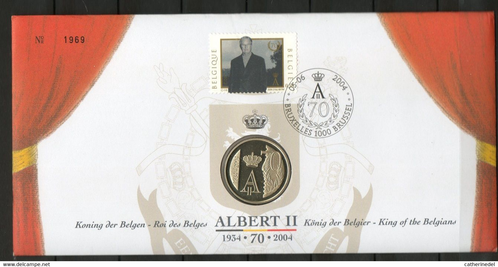 Année 2004 : 3289 - Numisletter : Le Roi Albert II, 70 - Numisletters