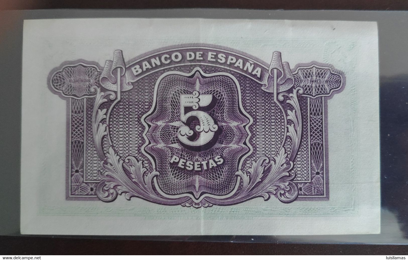 España 1935  Billete De 5 Pesetas, Sin Serie, EBC+ - 5 Peseten