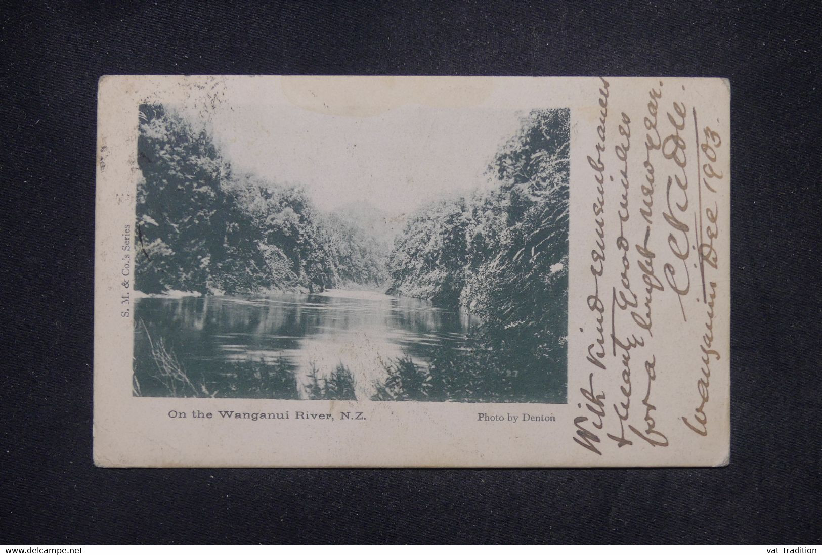 NOUVELLE ZÉLANDE - Affranchissement De Wanganui Sur Cp Pour Londres Et Redirigé Vers La France En 1903 - L 141424 - Covers & Documents