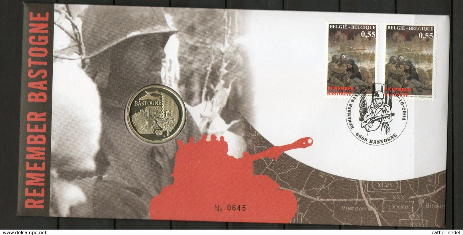 Année 2004 : 3330 - Numisletter : Remember Bastogne. 60 Ans Batailles Des Ardennes - Numisletters