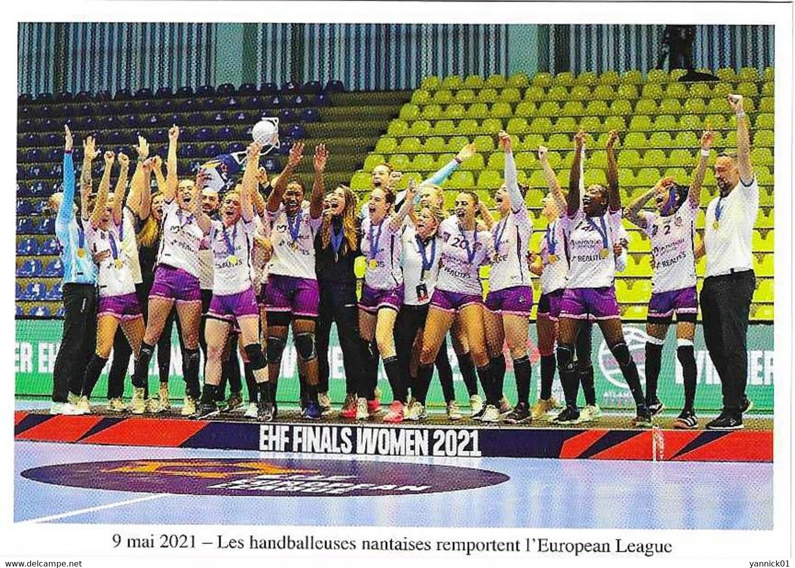 NANTES ATLANTIQUE HANDBALL REMPORTE EUROPEAN LEAGUE - COUPE D'EUROPE - SIOFOQ - HONGRIE - Pallamano