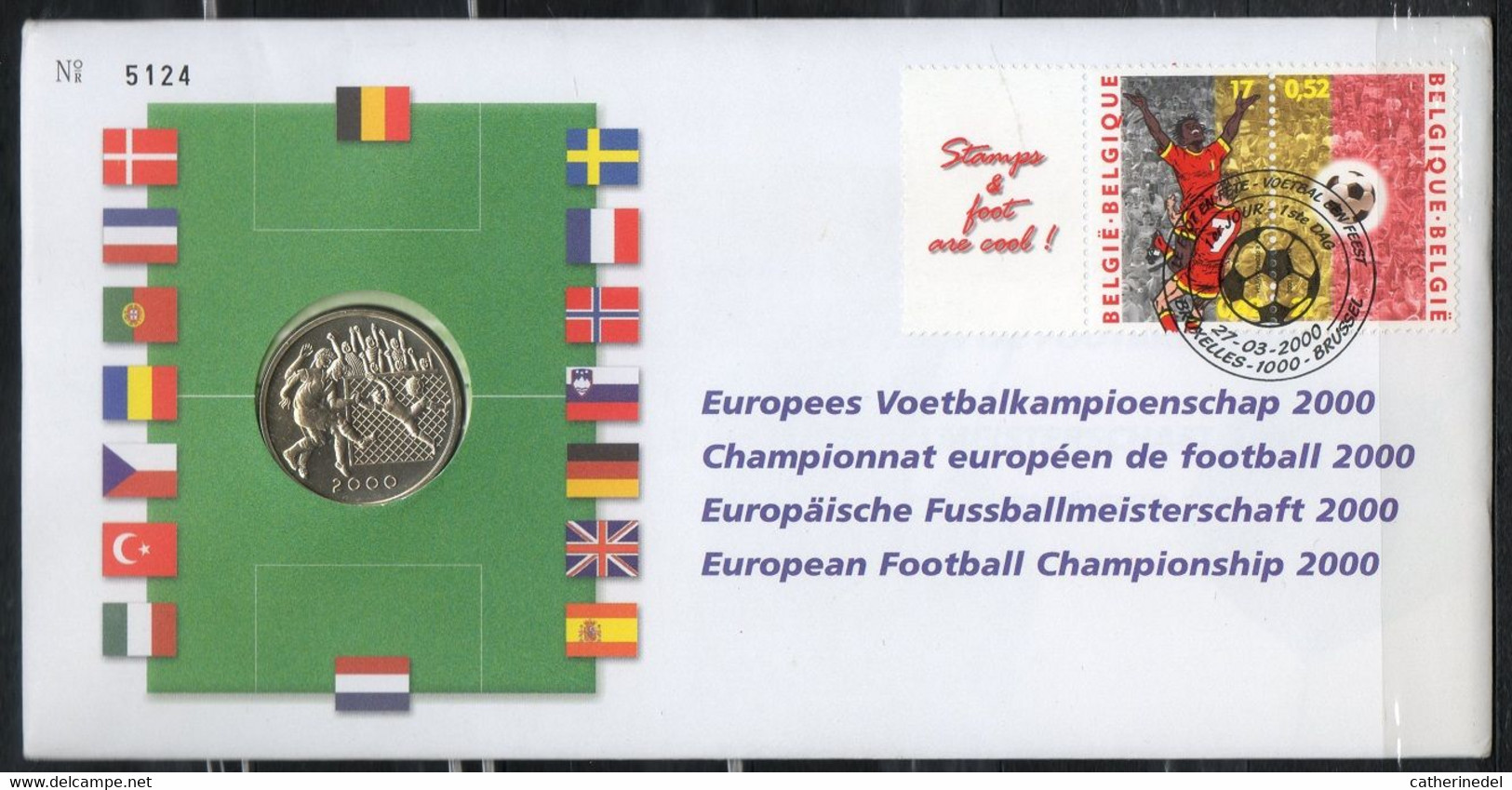 Année 2000 : 2892-2893 - Numisletter : Championnat Européen De Football 2000 - Numisletters