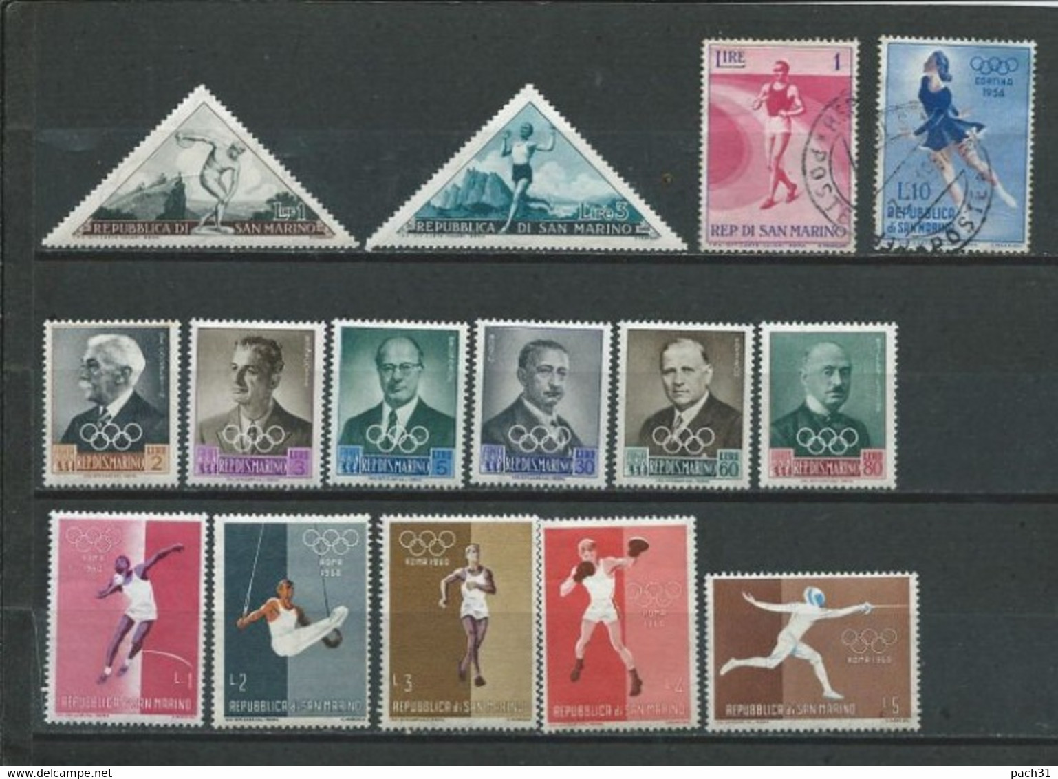 Saint Marin  Lot Timbres Théme Sports   **,* Et O - Collections, Lots & Séries