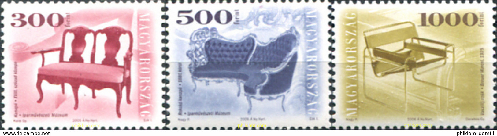 325277 MNH HUNGRIA 2006 MUEBLES - Used Stamps