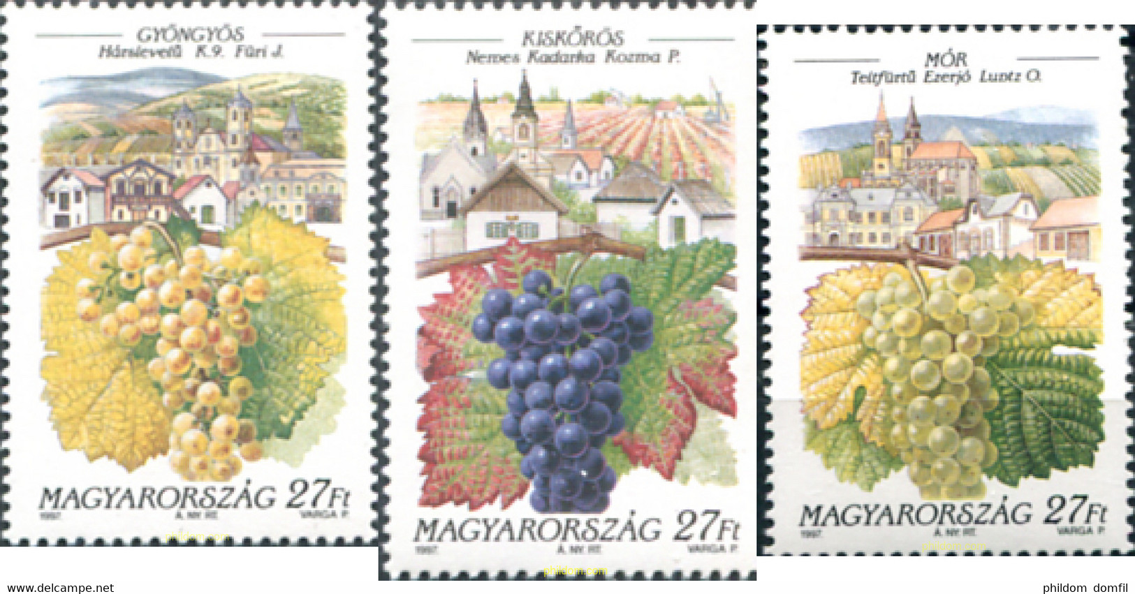 325546 MNH HUNGRIA 1997 VINOCULTURA - Gebruikt