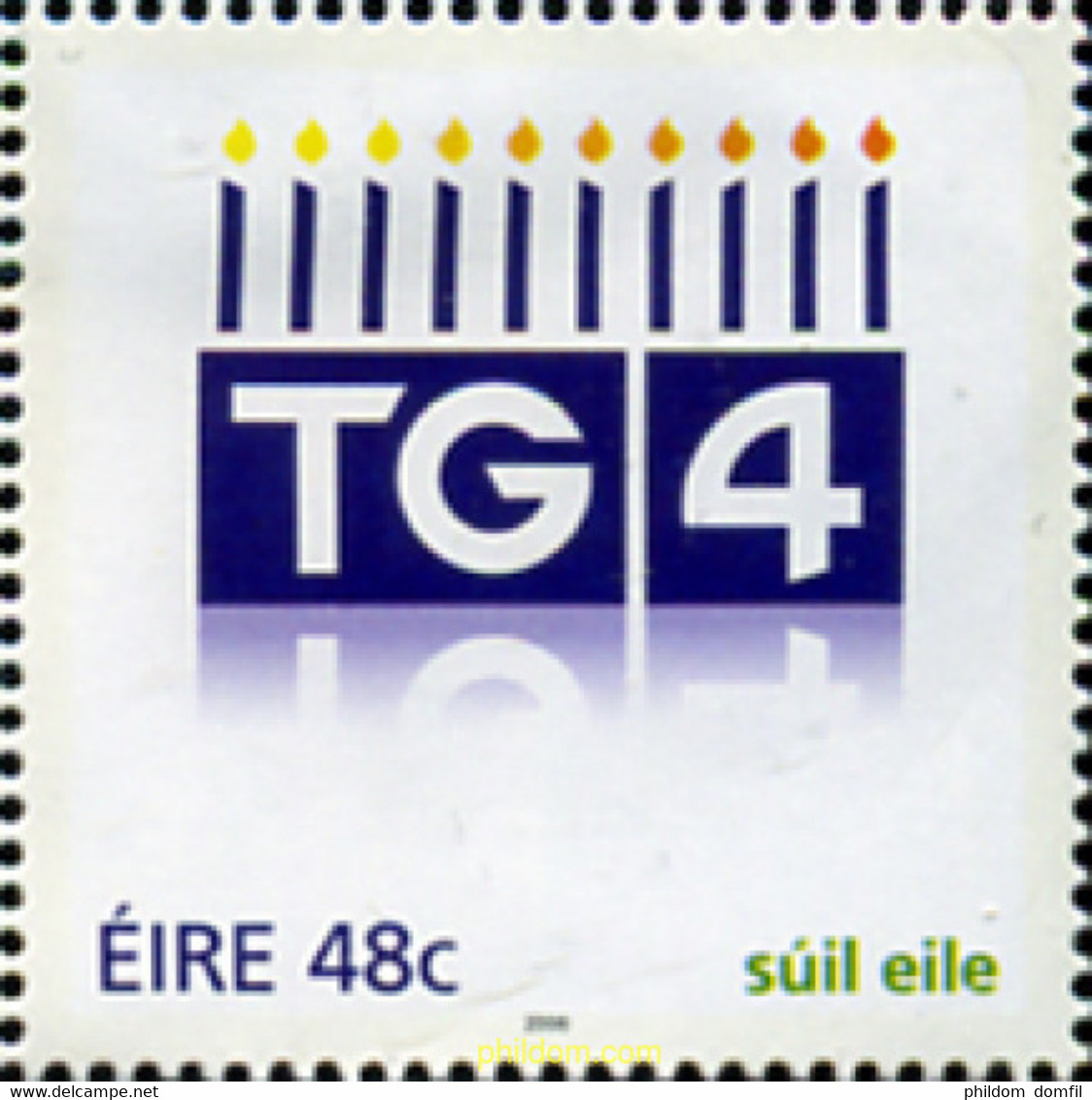 327364 MNH IRLANDA 2006 ANIVERSARIO TG4 - Colecciones & Series