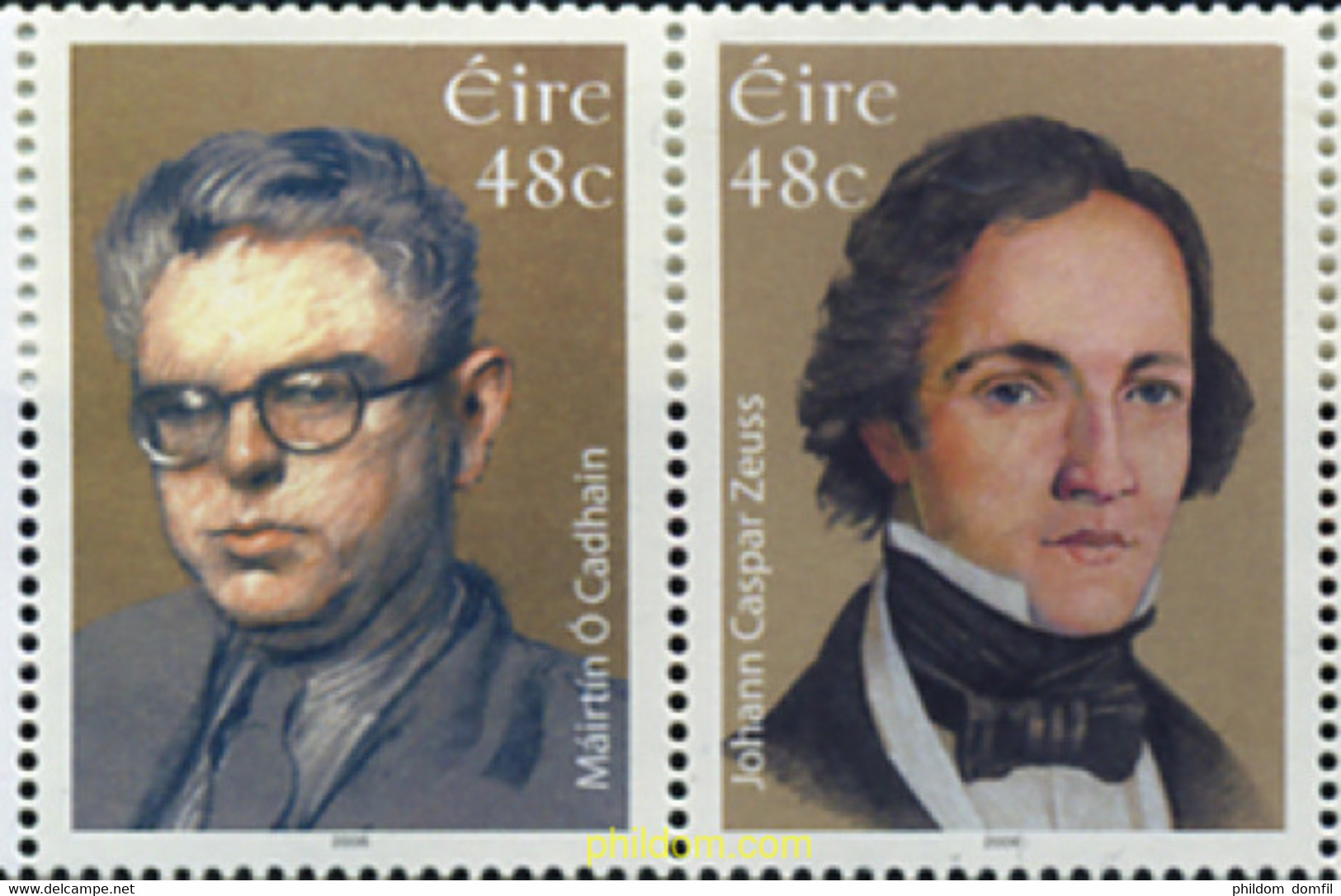 327362 MNH IRLANDA 2006 PERSONAJES - Colecciones & Series