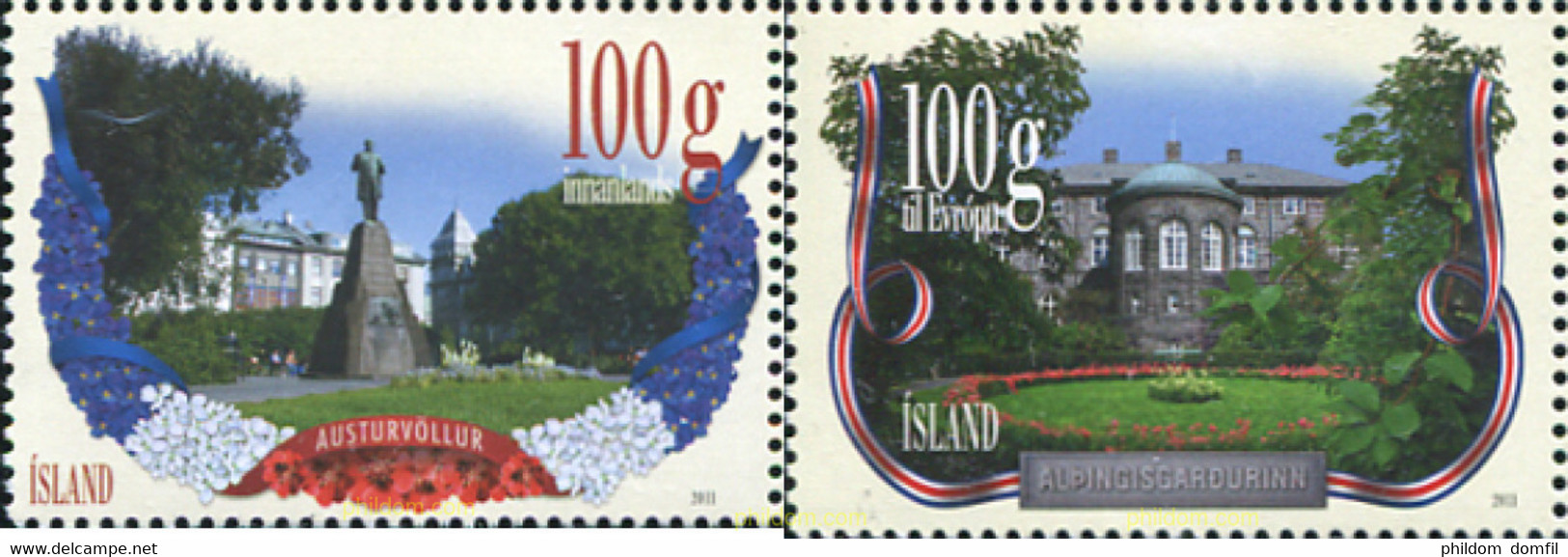327677 MNH ISLANDIA 2011 JARDINES - Collections, Lots & Series