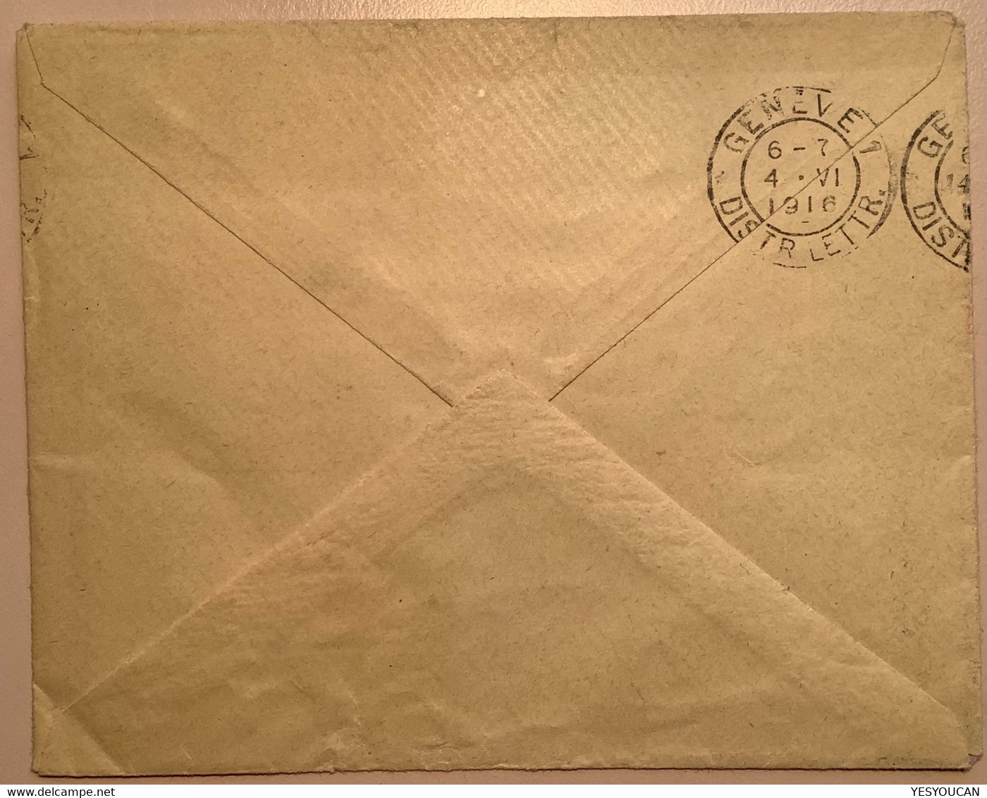 HAUTMONT NORD 1916(France Maubeuge)Germania/BELGIEN Lettre Censure>Croix Rouge Genéve (Belgique WK1 WW1 Guerre 1914-18 - War Stamps