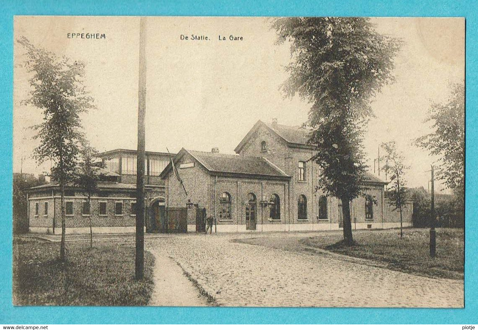 * Eppegem - Eppeghem (Zemst - Vlaams Brabant) * (E. Desaix) De Statie, La Gare, Bahnhof, Railway Station, Unique, TOP - Zemst