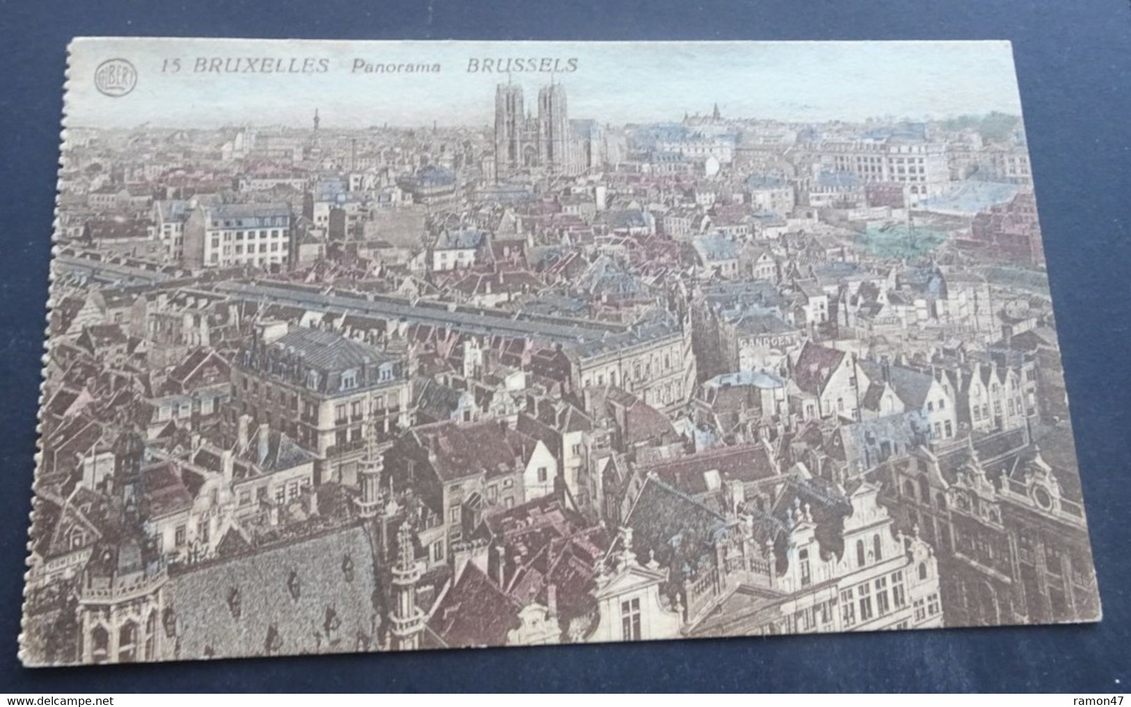 Bruxelles - Panorama - Albert - Phototypie, Brux. - # 15 - Panoramische Zichten, Meerdere Zichten