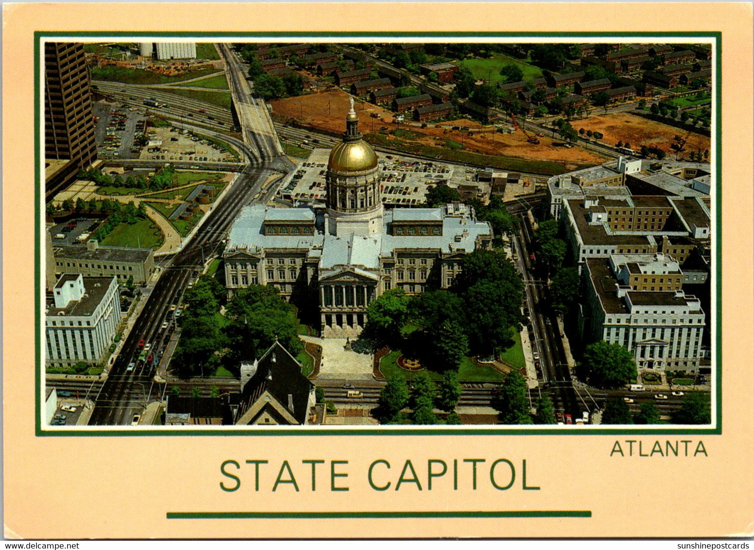 Georgia Atlanta State Capitol Building Aerial View - Atlanta