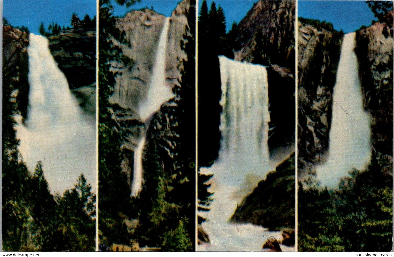 California Yosemite National Park The Four Falls Nevada Yosemite Vernal And Bridal Veil Falls - Yosemite