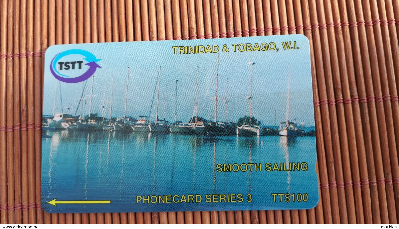 Phonecard Trinidad & Tobago $100 Smooth Sailing 113CTTA Used Rare - Trinité & Tobago