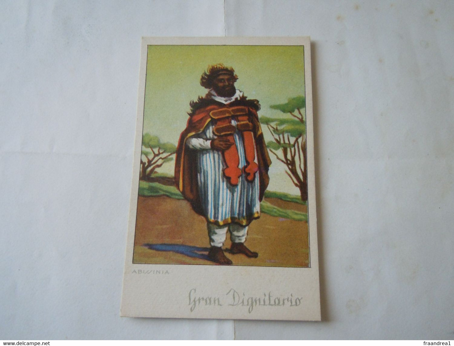 C.P.A. \P.C \KP. ETIOPIA ኢትዮጵያ Ethiopia - - EX COLONIA ITALIANA - ABISSINIA  VOLTI DELLA COLONIA - GRAN DIGNITARIO - Ethiopie