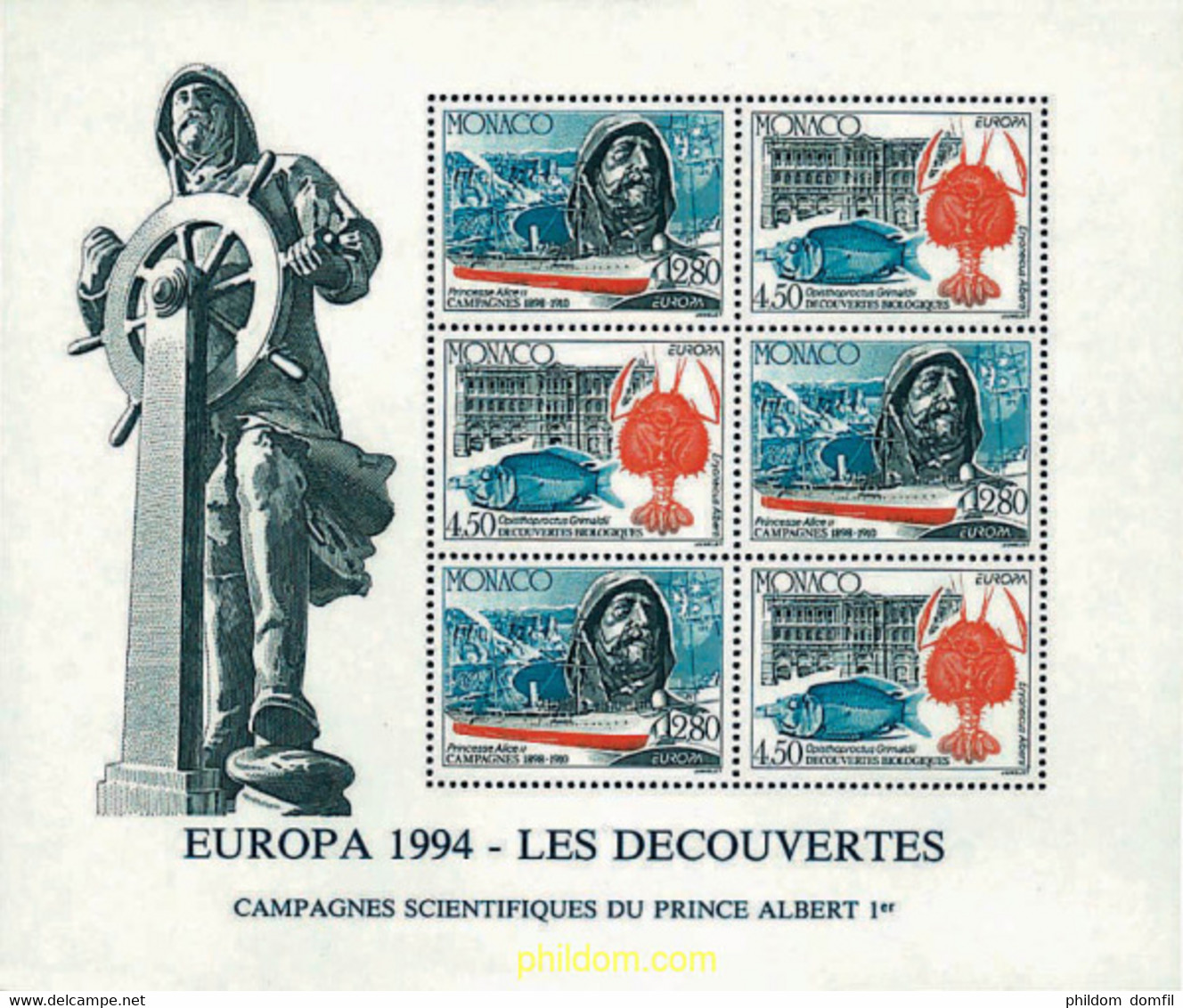 62930 MNH MONACO 1994 EUROPA CEPT. GRANDES DESCUBRIMIENTOS - Other & Unclassified