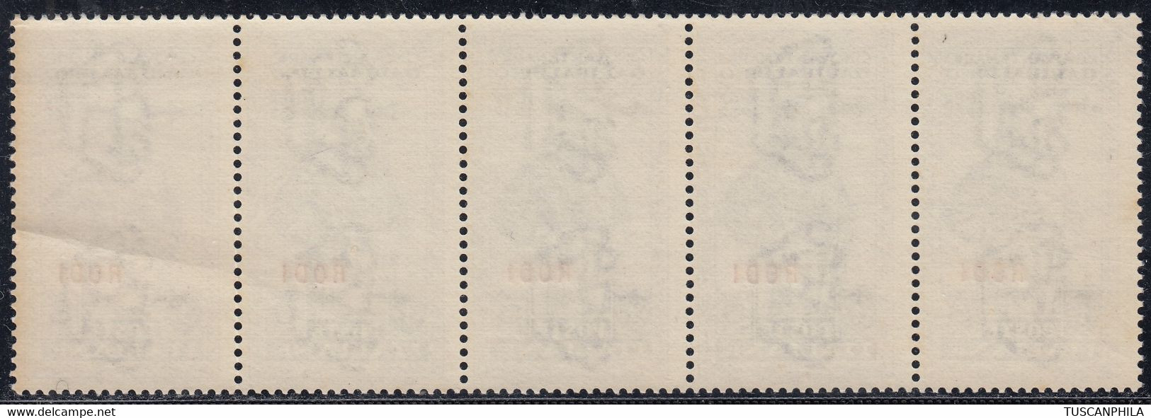 1932 Giuseppe Garibaldi 5 Val. Sass. 29 MNH** Cv 350 - Ägäis (Rodi)